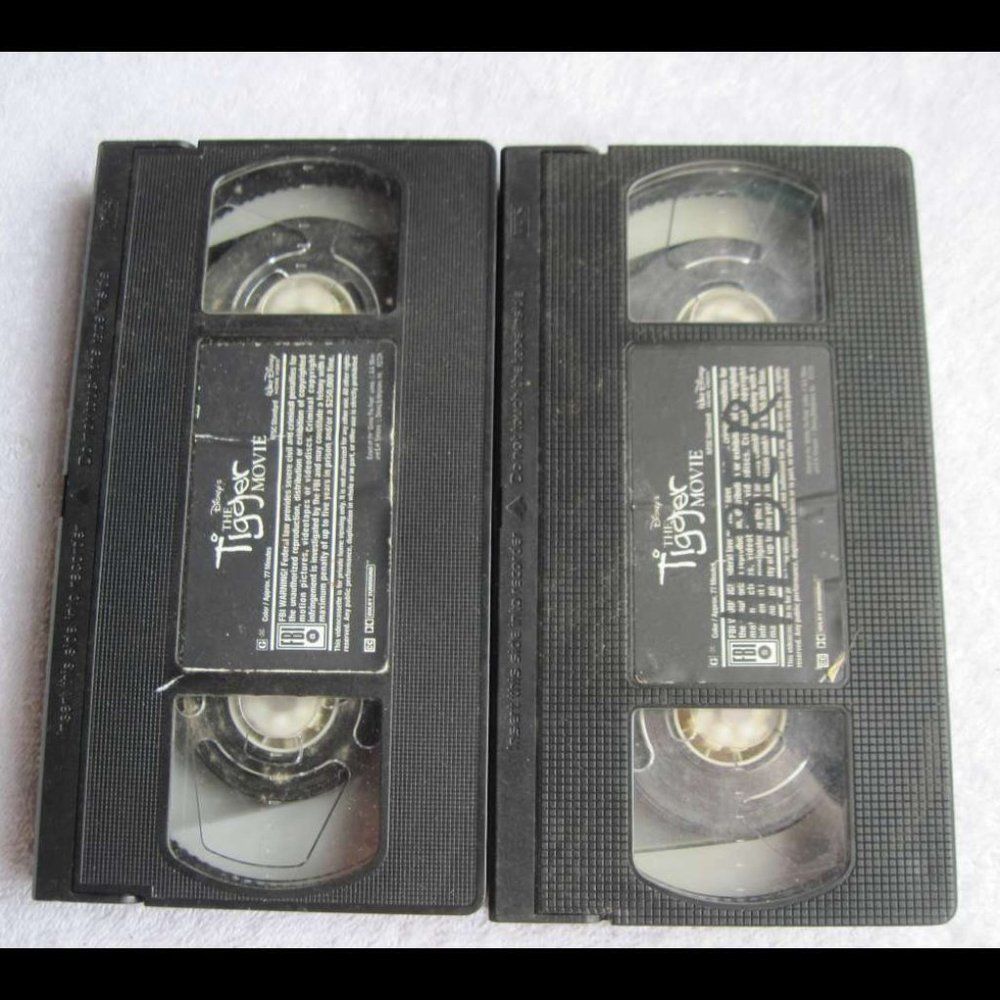 The Tigger Movie Disney Cartoon Winnie the Pooh VHS Cassette Tape Bundle for $1